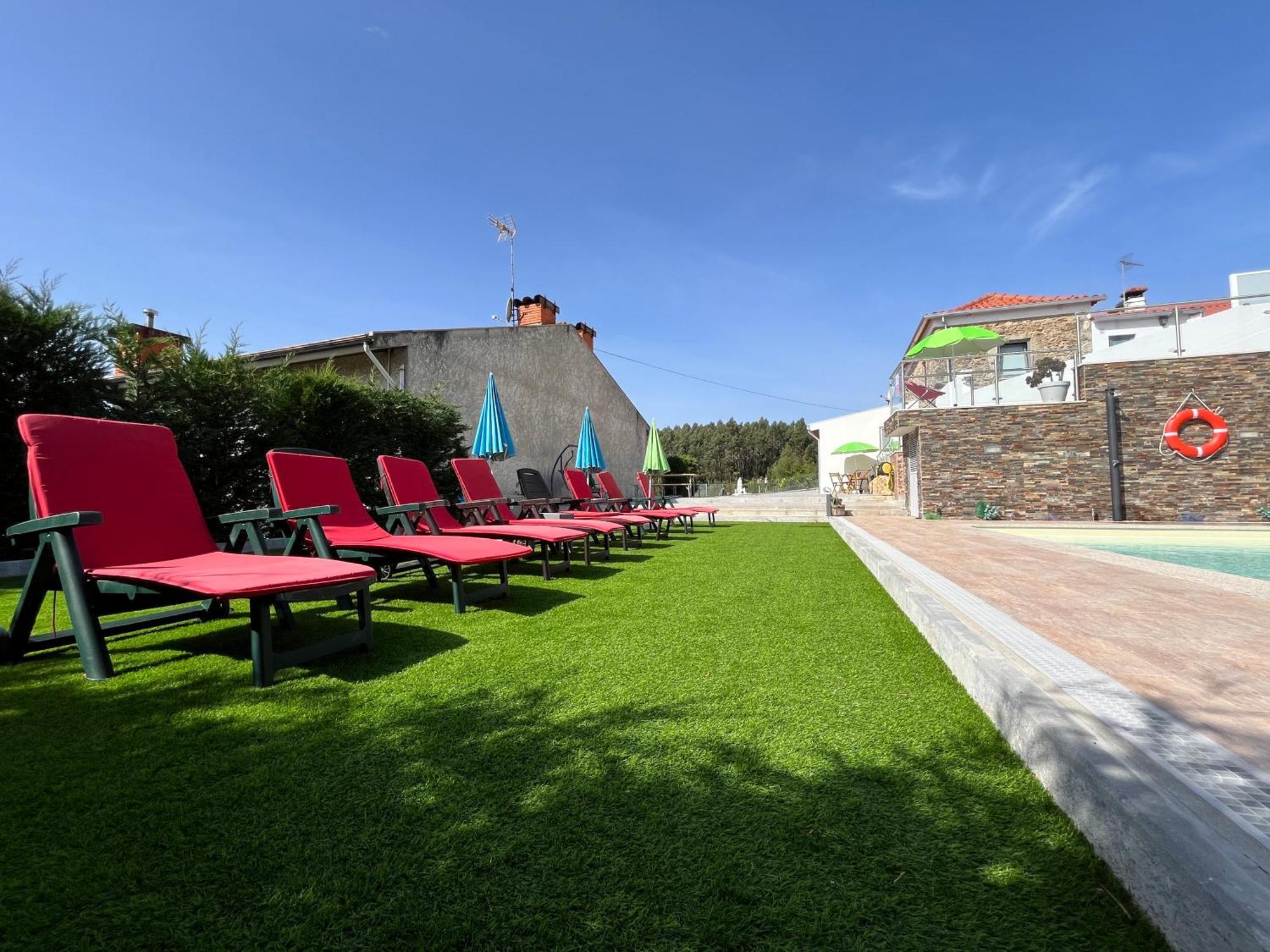 Fonte Retreat Home - Jacuzzi And Heated Swimming Pool Sandim Exterior photo